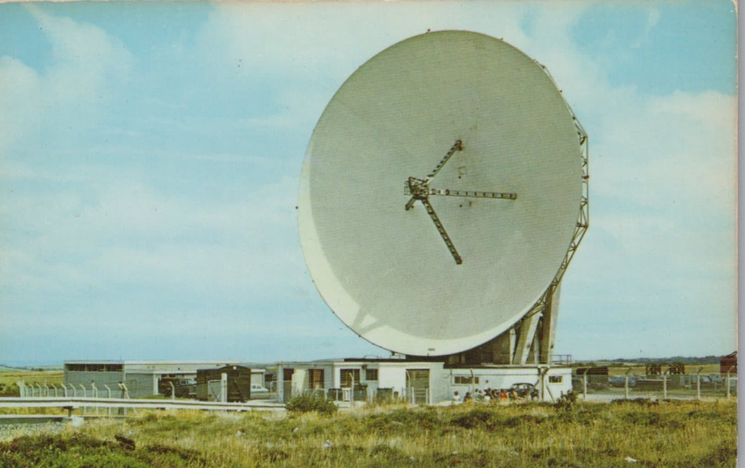 Cornwall Postcard - The Telstar Dish Aerial, Goonhilly - Mo’s Postcards 
