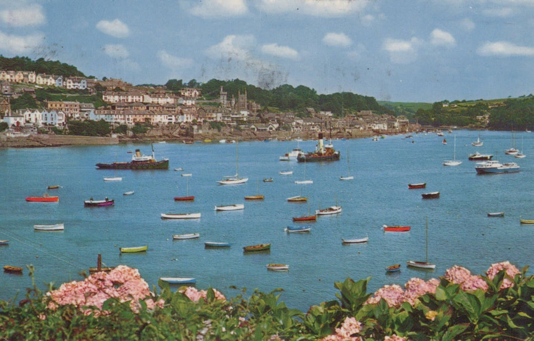 Cornwall Postcard - Fowey From Polruan - Mo’s Postcards 