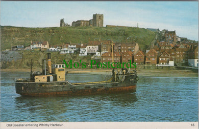 Old Coaster Entering Whitby Harbour, Yorkshire