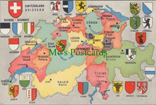 Load image into Gallery viewer, Maps Postcard - Map of Switzerland
