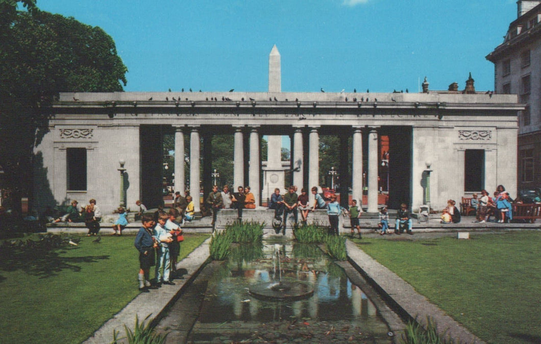 Lancashire Postcard - War Memorial Garden, Lord Street, Southport - Mo’s Postcards 