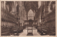 Load image into Gallery viewer, Yorkshire Postcard - York Minster - The Choir Looking East - Mo’s Postcards 
