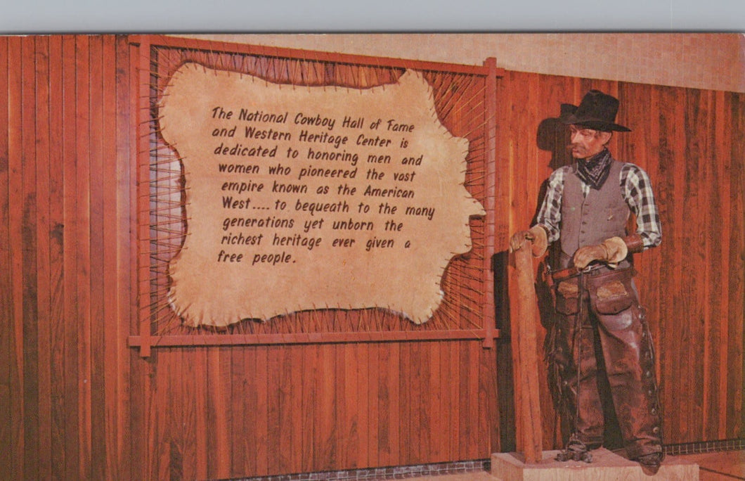 America Postcard - National Cowboy Hall of Fame, Route 66, Oklahoma City, Oklahoma - Mo’s Postcards 