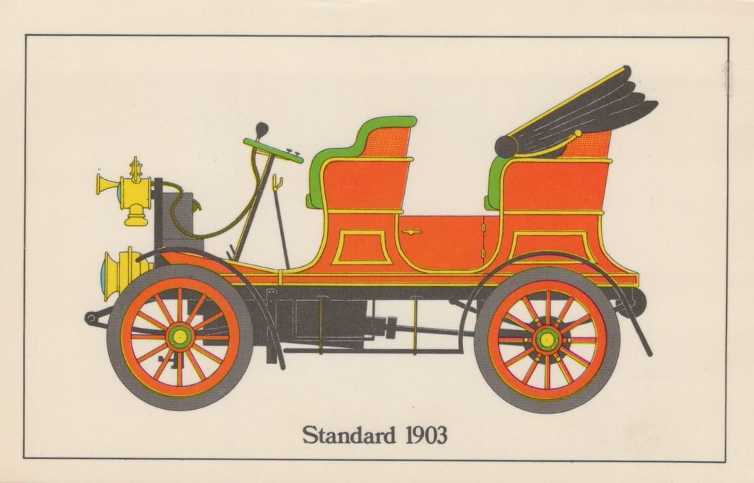 Vintage Cars Postcard - Standard, Great Britain, 1903 - Mo’s Postcards 