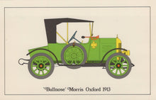 Load image into Gallery viewer, Vintage Cars Postcard - &#39;Bullnose&#39; Morris Oxford, Great Britain, 1913 - Mo’s Postcards 
