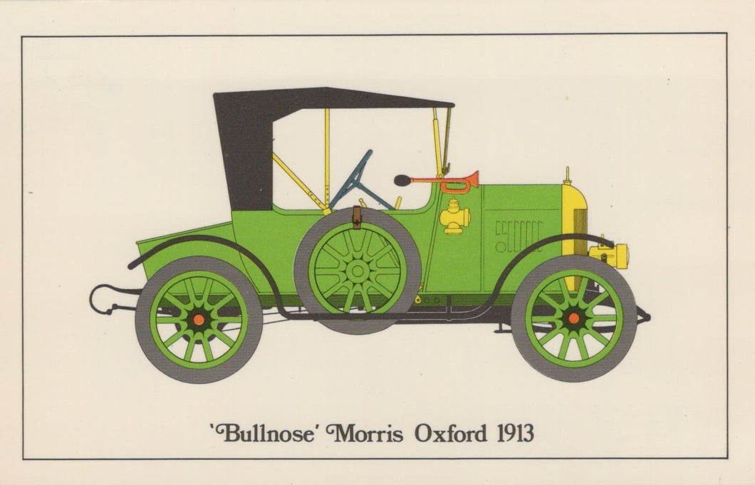 Vintage Cars Postcard - 'Bullnose' Morris Oxford, Great Britain, 1913 - Mo’s Postcards 