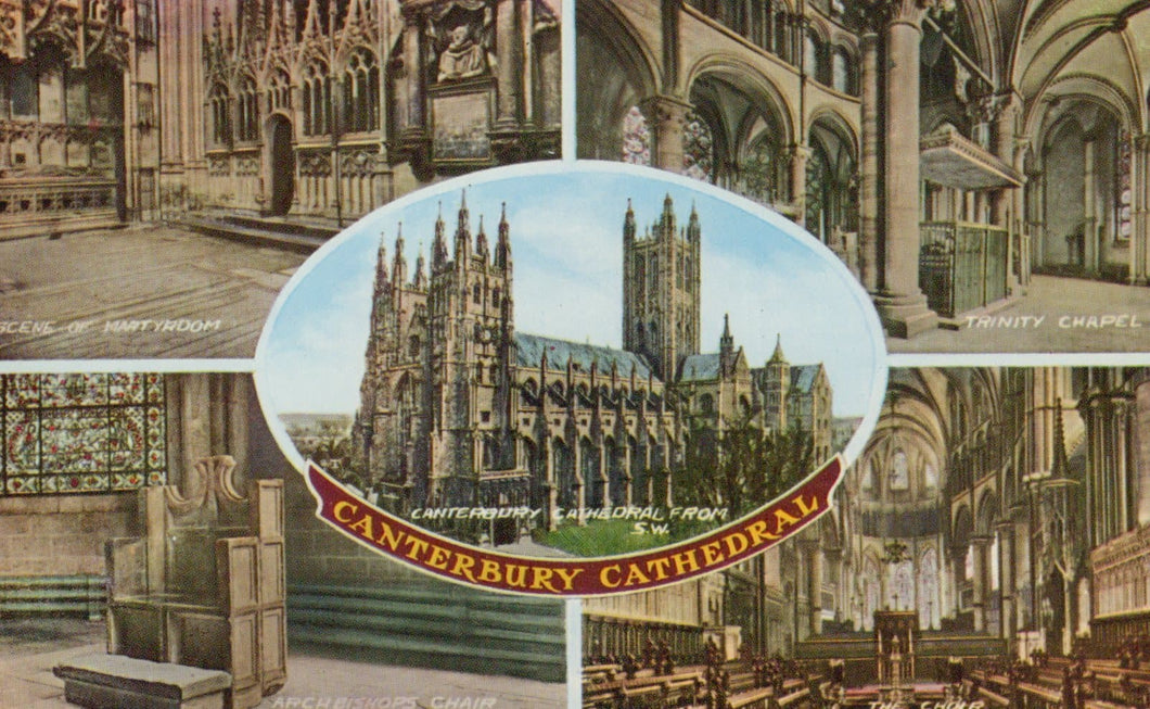Kent Postcard - Views of Canterbury Cathedral - Mo’s Postcards 