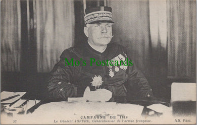 Military Postcard - Le General Joffre, Campagne De 1914