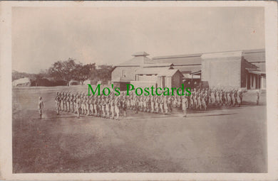 Military Postcard - British Soldiers on Parade