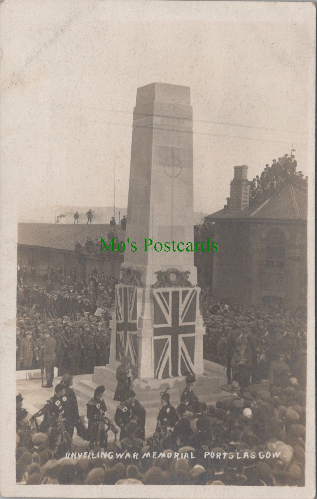 Unveiling War Memorial, Port Glasgow