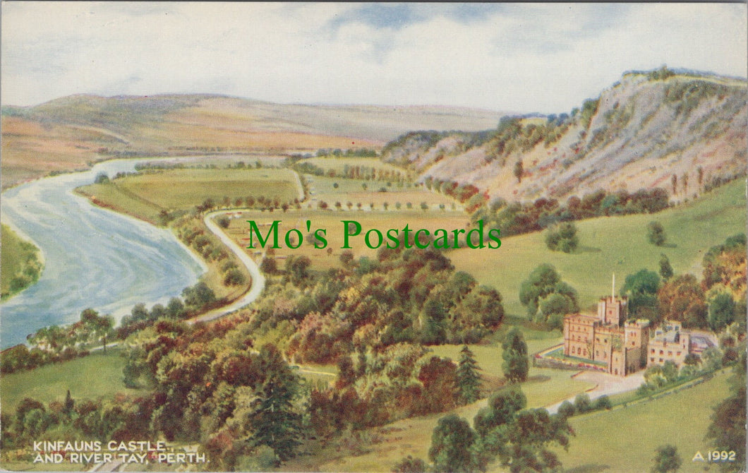 Kinfauns Castle and River Tay, Perth