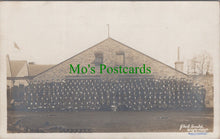 Load image into Gallery viewer, Military Postcard - Large Group of Soldiers, Weybridge?
