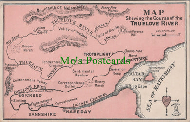 Maps Postcard - Map of The Truelove River