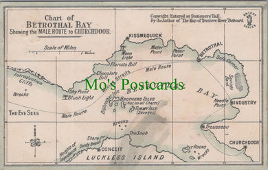 Maps Postcard - Map of Betrothal Bay