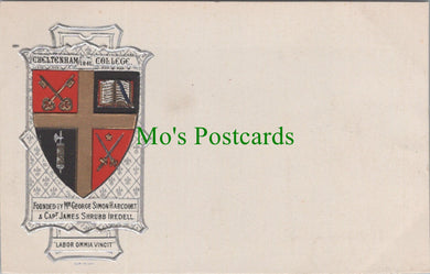 Embossed Heraldry Postcard, Cheltenham College
