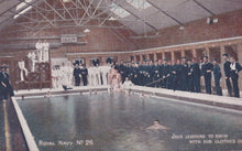 Load image into Gallery viewer, Military Postcard - Royal Navy - Jack Learning To Swim With Clothes On, 1905 - Mo’s Postcards 
