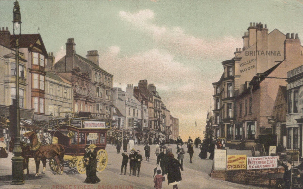 Yorkshire Postcard - Prince Street, Bridlington, 1906 - Mo’s Postcards 