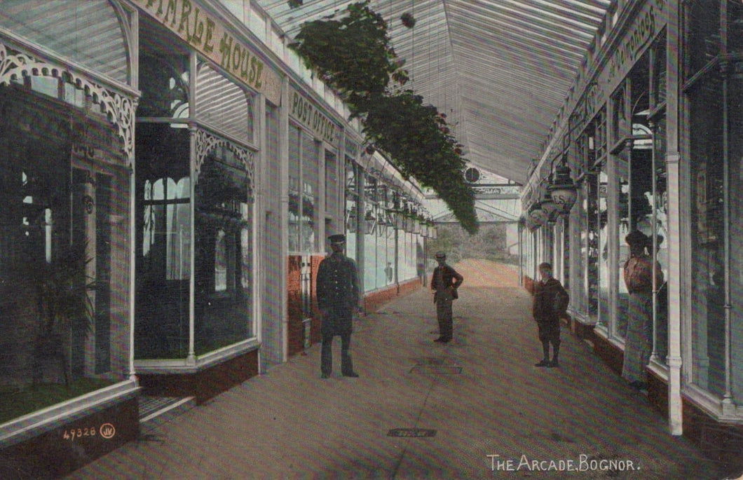 Sussex Postcard - The Arcade, Bognor, 1911 - Mo’s Postcards 