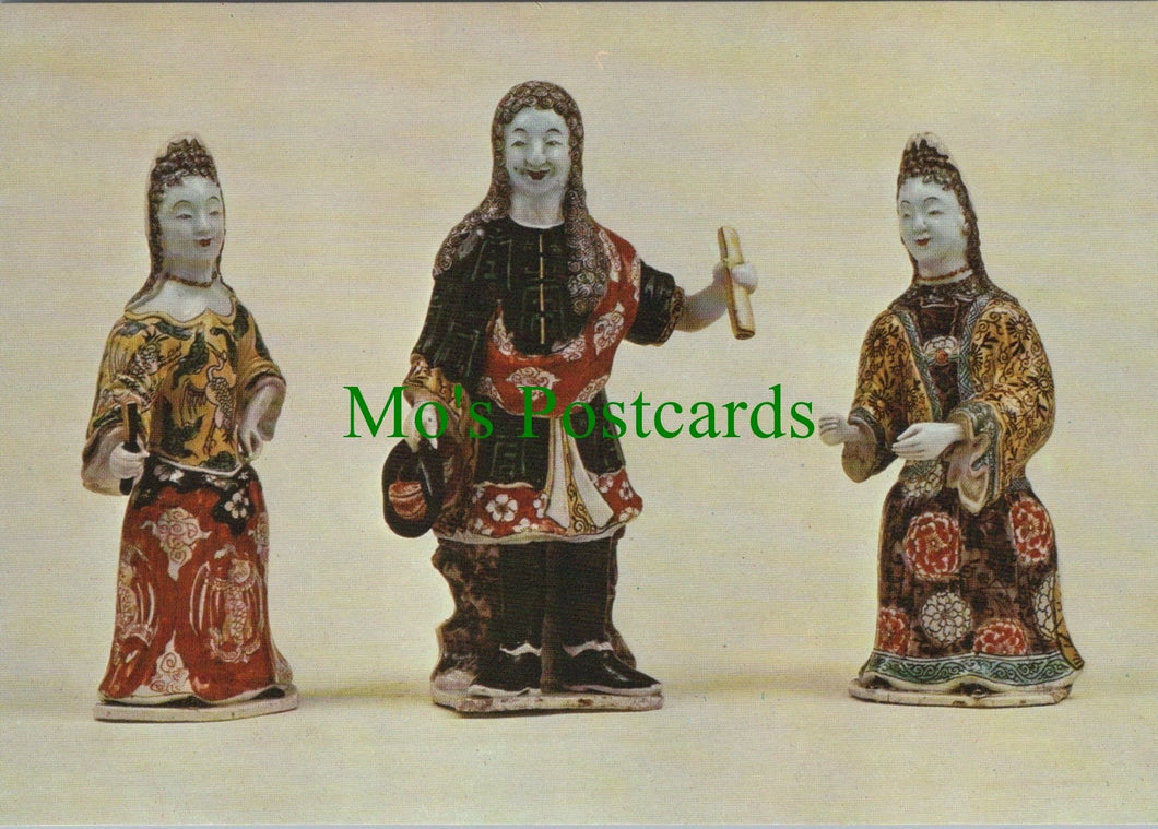 China Postcard - Nobleman and Ladies Porcelain