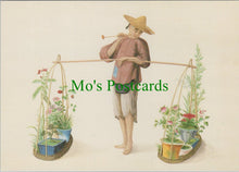 Load image into Gallery viewer, China Postcard - Seller of Flowering Plants
