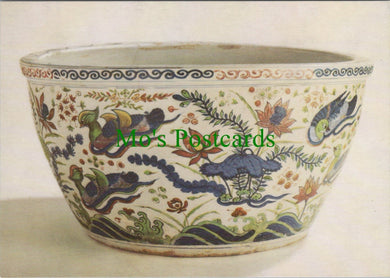 V & A Museum Postcard - Porcelain Fish Bowl