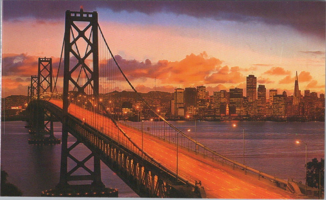 San Francisco Bay Bridge at Sundown