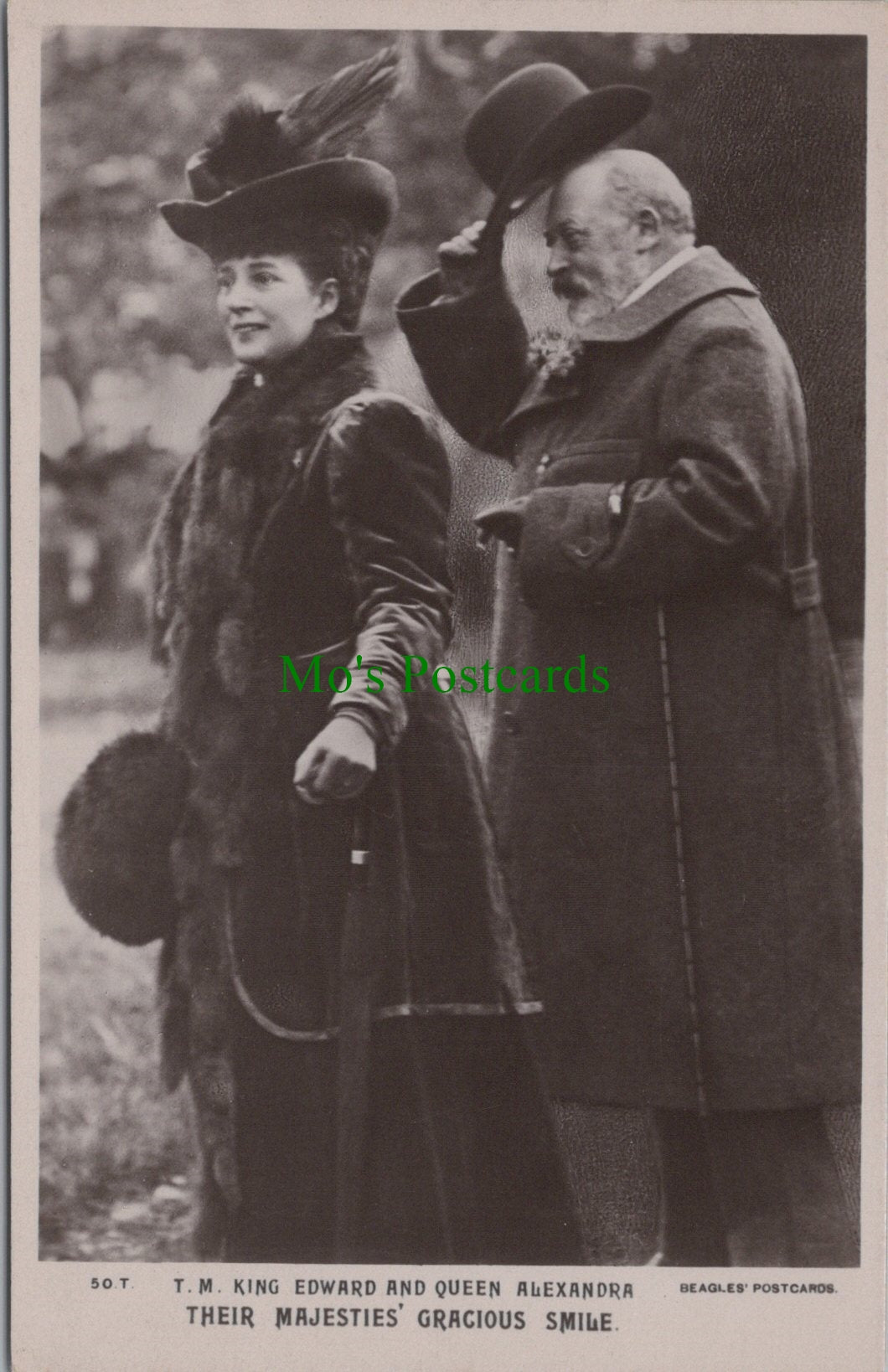 Royalty Postcard - T.M.King Edward & Queen Alexandra