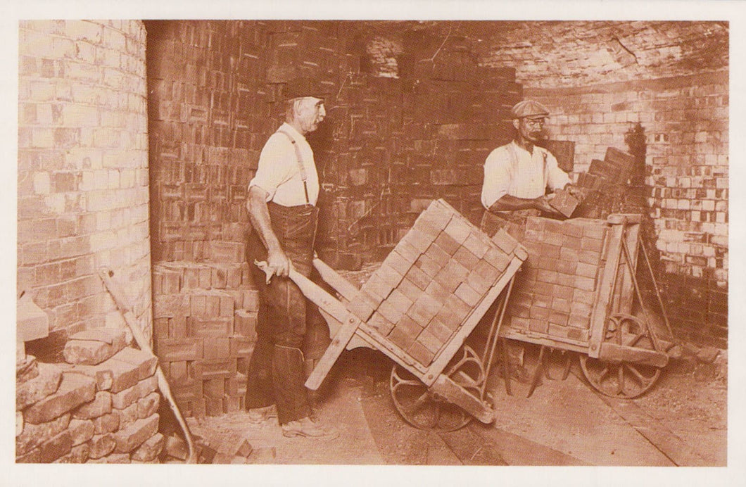 Nostalgia Postcard - Conveying Bricks To The Drying Shed, c.1900 - Mo’s Postcards 