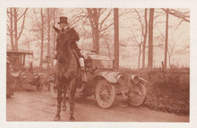 Load image into Gallery viewer, Nostalgia Postcard - Challenge Cars Meet The Hunt, 1912 - Mo’s Postcards 
