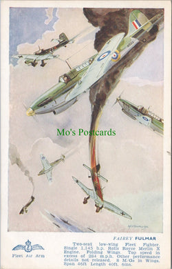 Aviation Postcard - Fairey Fulmar Fighter