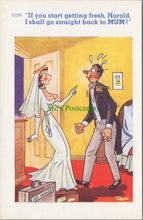 Load image into Gallery viewer, Comic Postcard - Risque / Married / Marriage
