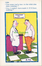 Load image into Gallery viewer, Comic Postcard - Doctor / Medicine / Toilet
