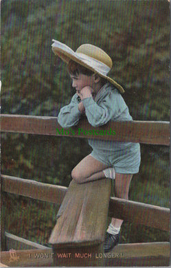 Children Postcard - Child on a Country Stile