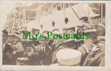 Naval Postcard - HMS Dragon Sailors