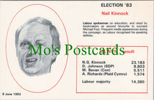 Load image into Gallery viewer, Politics Postcard, Election 1983, Politician Neil Kinnock
