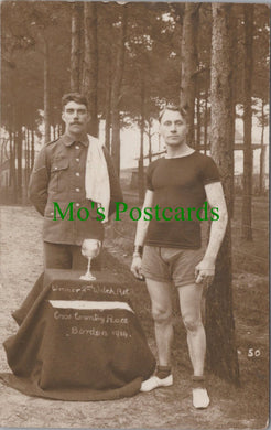 Military Postcard - 2nd Welch Regiment Cross Country Winner