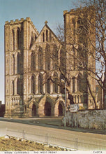 Load image into Gallery viewer, Yorkshire Postcard - Ripon Cathedral - The West Front - Mo’s Postcards 
