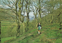 Load image into Gallery viewer, Wales Postcard -  Old Track To Slate Quarry - Young Girl on The Track - Mo’s Postcards 
