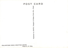 Load image into Gallery viewer, Suffolk Postcard - Felixstowe Dock Grafton Crane - Mo’s Postcards 
