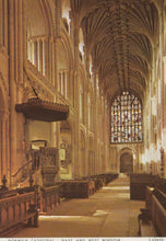 Load image into Gallery viewer, Norfolk Postcard - Norwich Cathedral - Nave and West Window - Mo’s Postcards 
