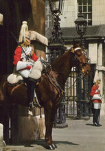 Load image into Gallery viewer, London Postcard - Life Guards, Whitehall - Mo’s Postcards 
