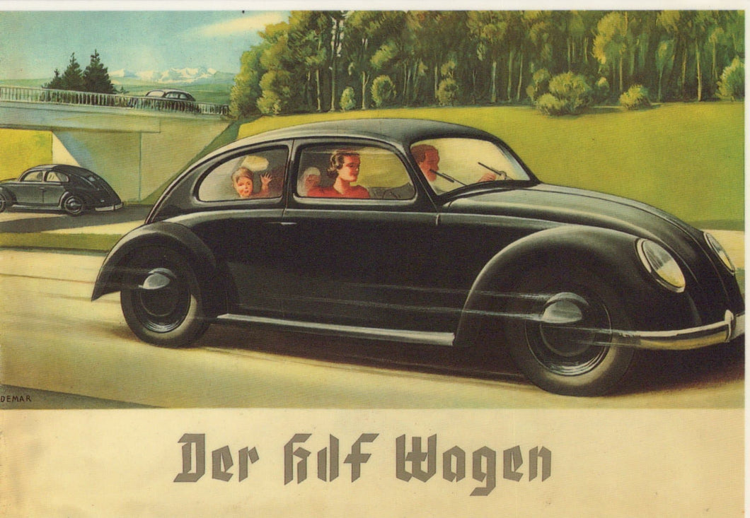 Road Transport Postcard - Volkswagen on The Motorway - Mo’s Postcards 