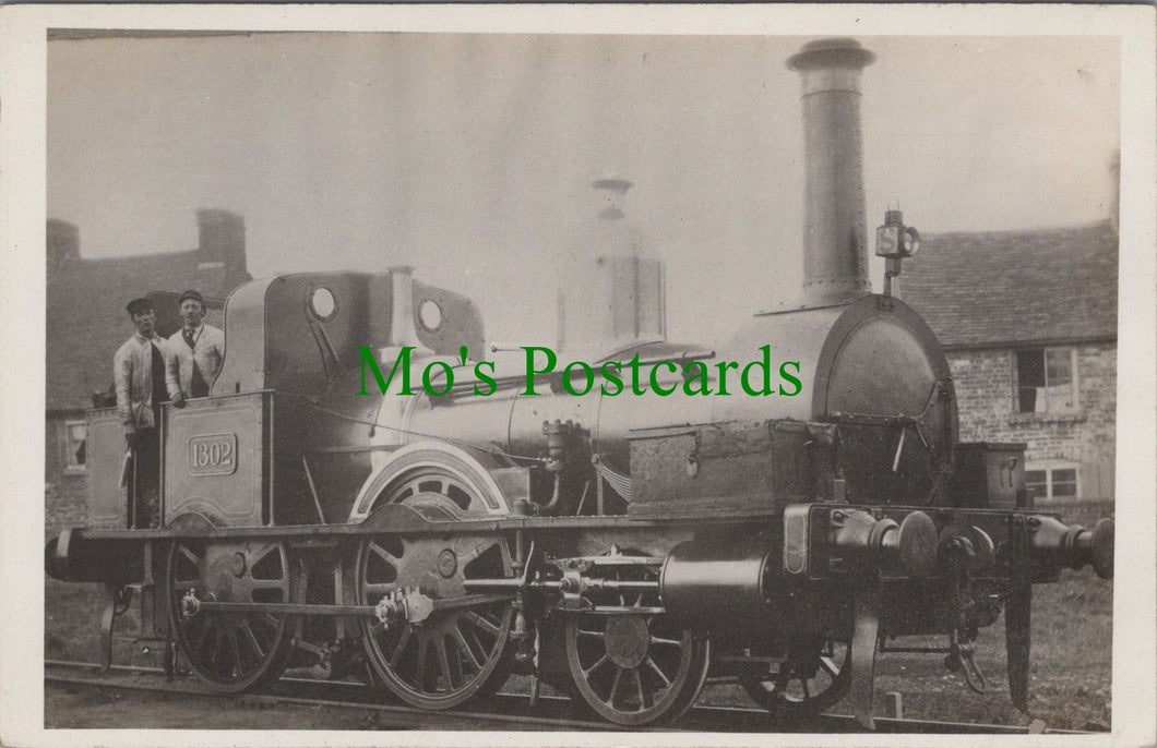 Railway Postcard - Train Engine No 1302