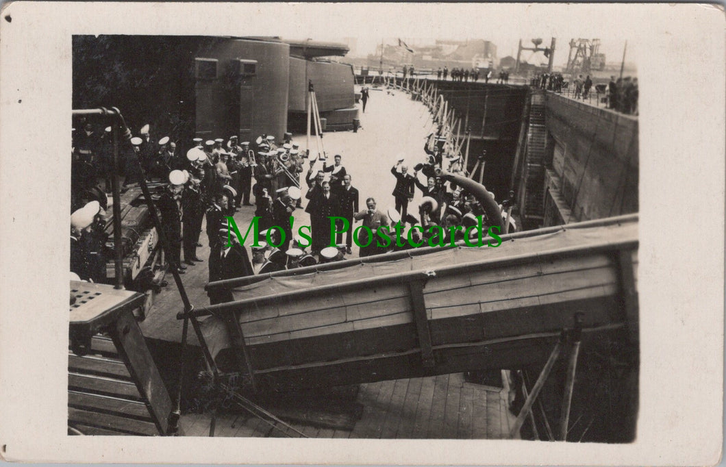 Naval Postcard - British Sailors Celebrating