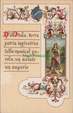 Italy Postcard, Sancta Caecilia