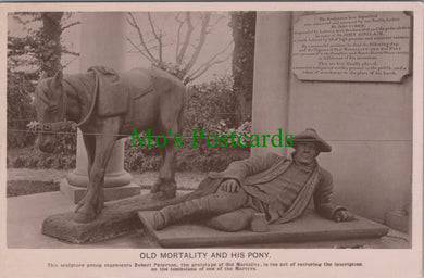 Sculpture Postcard - Old Mortality and His Pony