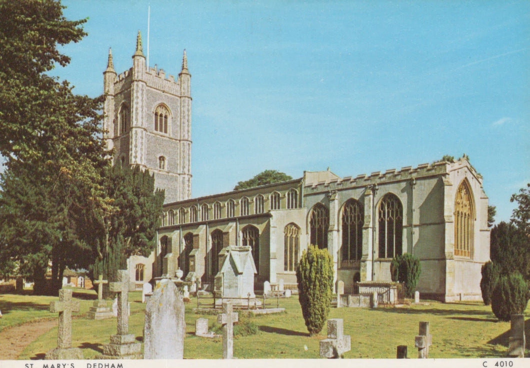 Essex Postcard - St Mary's Church, Dedham - Mo’s Postcards 