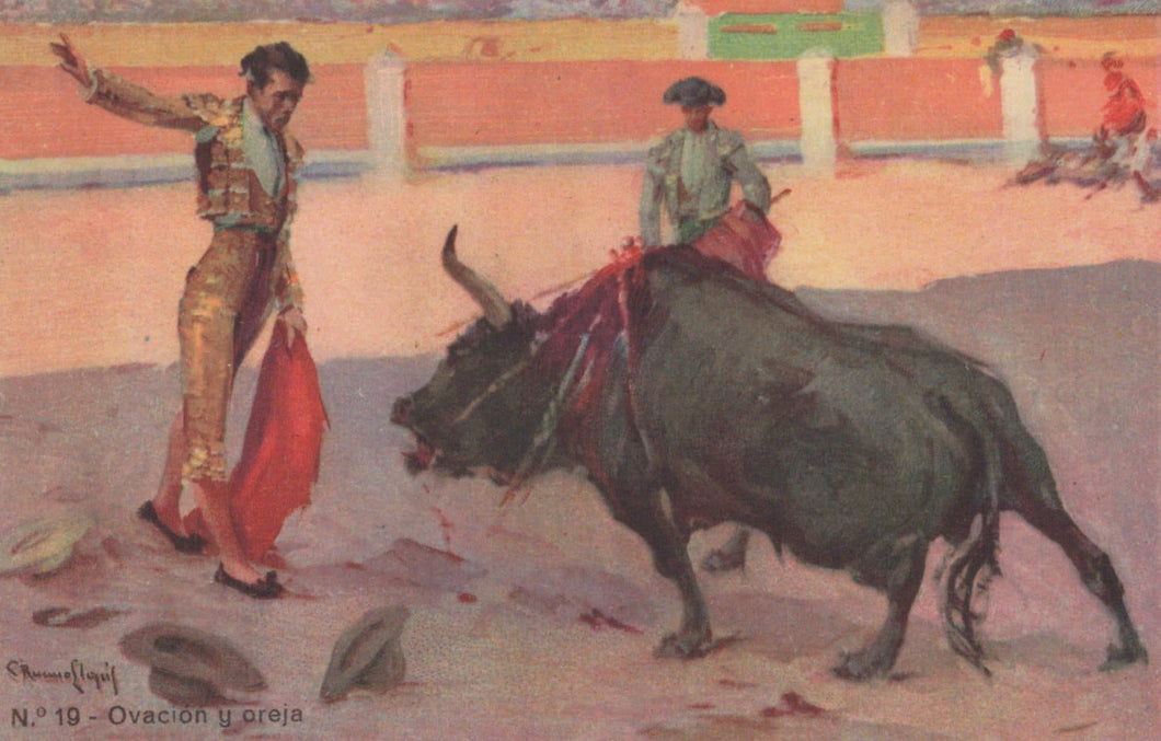 Spain Postcard - Bullfighting - Ovacion y Oreja - Mo’s Postcards 