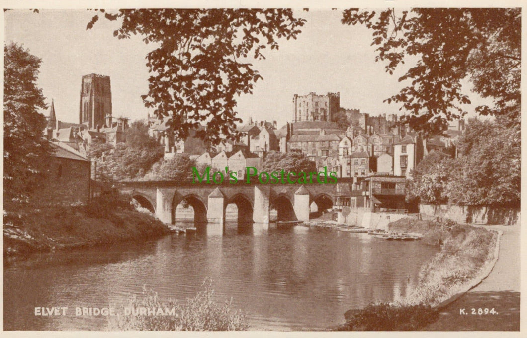 Co Durham Postcard - Elvet Bridge, Durham - Mo’s Postcards 