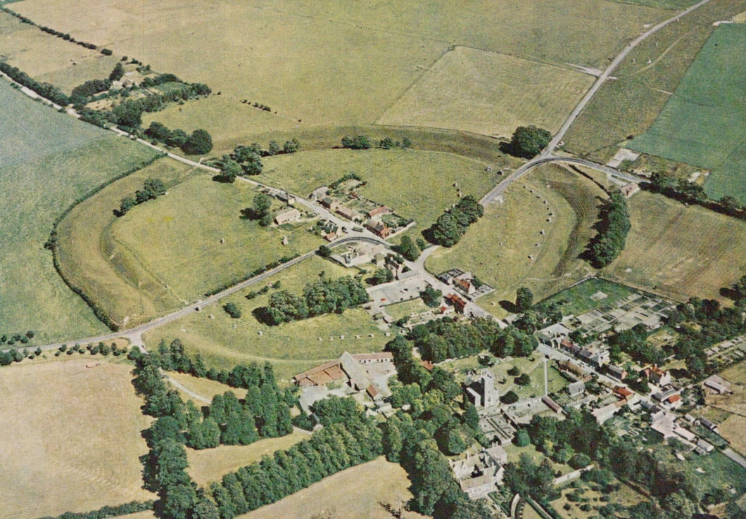 Wiltshire Postcard - Aerial View of Avebury - Mo’s Postcards 